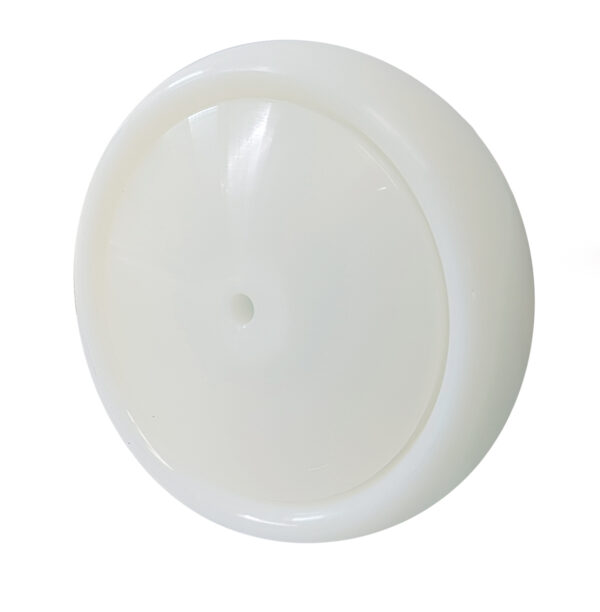 Ruota Nylon Bianco ø80x30 con Parafili Cuscinetti a Sfera Inox