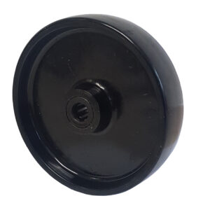 Ruota Nylon Nero Pesante d. 100x35- Solo Ruota con Gabbia Rulli 180 kg