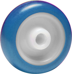 Ruota d. 60x25 Nylon poliuretano blu